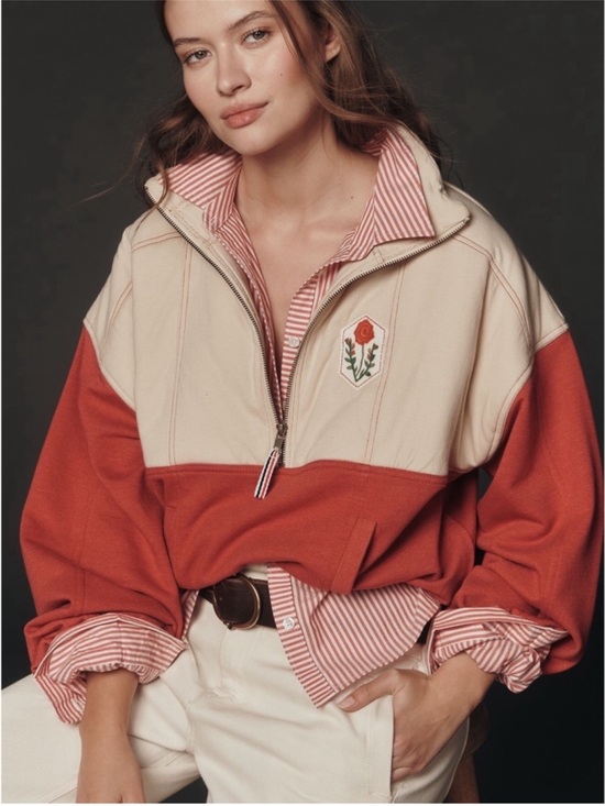 Pilcro Tops - NWT Pilcro Shetland Half-Zip Pullover Sweatshirt- Size 2X Plus